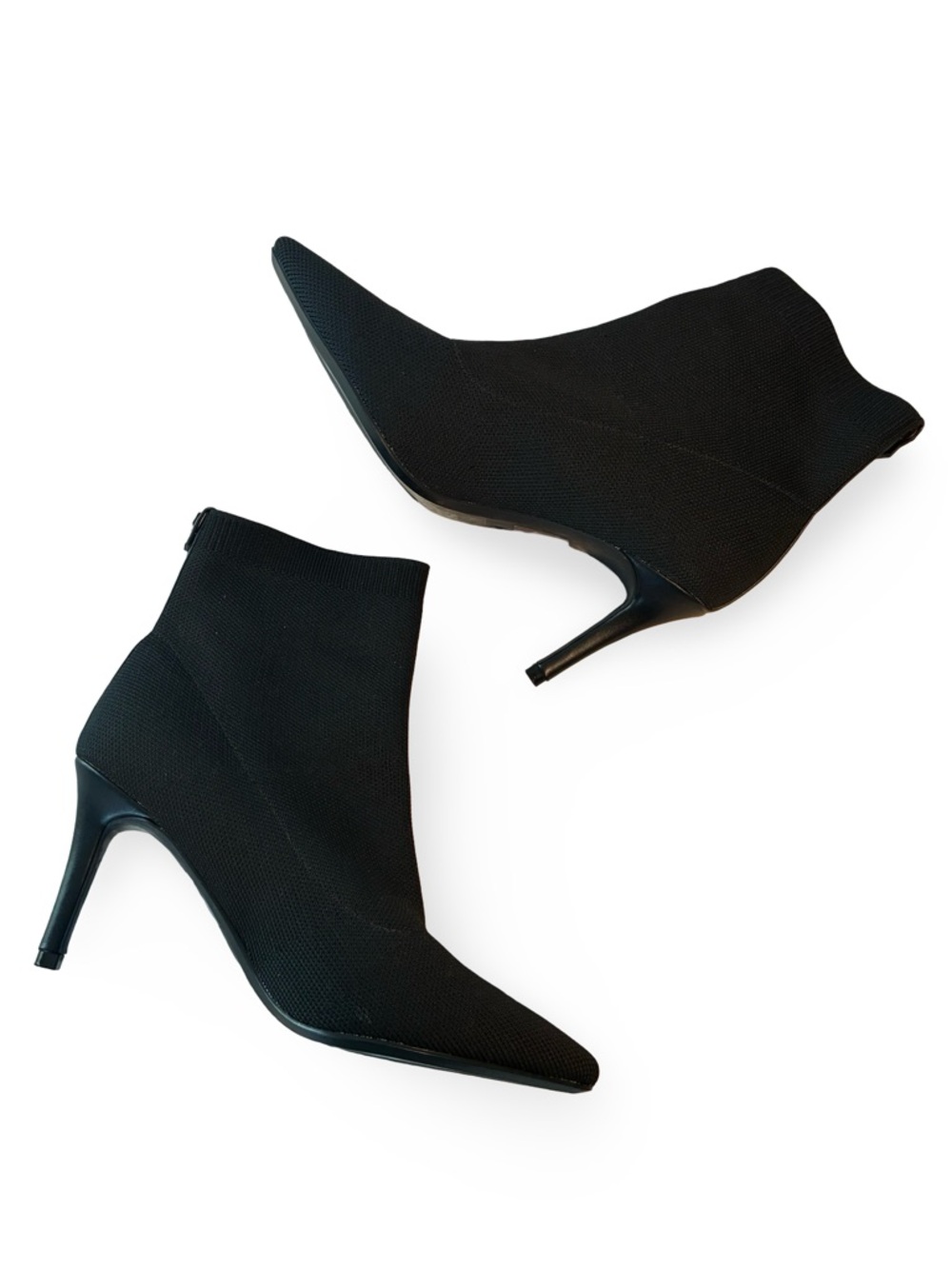 Calvin Klein Black Pointed Toe Stiletto Ankle Booties